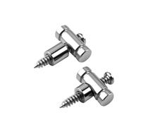 DIAO79NI 2 retenedores de cuerda de rodillo de guitarra, guía de cuerdas, árbol de cuerdas, pieza de repuesto para guitarras eléctricas (cromo)