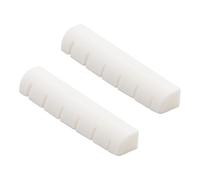 DIAO79NI 2 tuercas de hueso ranuradas para guitarra de 42 mm x 6 mm x 8,5 mm para reemplazo de guitarra acústica o Les Paul