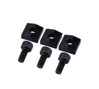 DIAO79NI 3 abrazaderas de tuerca de bloqueo para guitarra eléctrica con tornillos hexagonales para piezas de puente Floyd Rose Tremolo (negro)