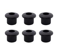 DIAO79NI 6 casquillos de conversión Pro de 6 mm a 10 mm para afinador de guitarra de tamaño vintage a moderno, casquillos adaptadores de clavijas de afinación (negro)