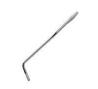 DIAO79NI Brazo de trémolo para guitarra eléctrica, rosca US M5, barra Whammy única, 182 mm, compatible con guitarra eléctrica Fender México Strat, cromo/blanco