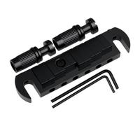 DIAO79NI Cordal de puente envolvente entonado ajustable con sillines compensados D/G para guitarra estilo Les Paul (negro)