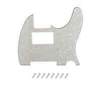 DIAO79NI Golpeador Humbucker Tele de 8 agujeros HH para Fender American/Mexican Standard Telecaster Guitarra eléctrica de estilo moderno, amarillo claro, 4 capas.