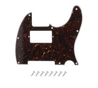DIAO79NI Golpeador Humbucker Tele de 8 agujeros HH para Fender American/Mexican Standard Telecaster Guitarra eléctrica de estilo moderno, tortuga marrón oscuro, 4 capas.