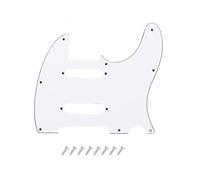 DIAO79NI Golpeador Pro de 8 agujeros SS para guitarra eléctrica Fender Deluxe Nashville Telecaster de Estados Unidos/México, blanco y negro, 3 capas.