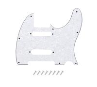 DIAO79NI Golpeador Pro de 8 agujeros SS para guitarra eléctrica Fender Deluxe Nashville Telecaster de Estados Unidos/México, perla blanca, 4 capas.