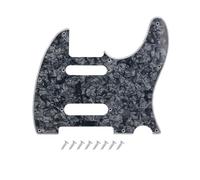 DIAO79NI Golpeador Pro de 8 agujeros SS para guitarra eléctrica Fender Deluxe Nashville Telecaster de Estados Unidos/México, perla negra, 4 capas.