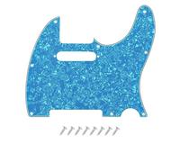 DIAO79NI Golpeador Tele de 8 agujeros para guitarra eléctrica estadounidense y mexicana Fender American Standard Telecaster de estilo moderno, perla azul claro, 4 capas.