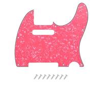 DIAO79NI Golpeador Tele de 8 agujeros para guitarra eléctrica estadounidense y mexicana Fender American Standard Telecaster de estilo moderno, perla rosa claro, 4 capas.