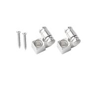 DIAO79NI Juego de 2 guías de cuerda de acero profesional para guitarra eléctrica Strat Stratocaster Tele Telecaster (cromo)