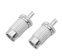 DIAO79NI Juego de 2 pernos y anclajes de montaje para puente LP de rosca M8 para guitarras Les Paul/SG, cromados