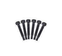 DIAO79NI Juego de 6 tornillos de rosca fina M3 x 21 mm de doble bobina Humbucker para pastillas, accesorios para guitarra eléctrica (negro)