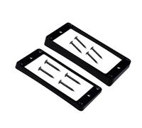 DIAO79NI Juego de anillos de montaje de pastilla Humbucker con parte inferior curvada, marco de cubierta de puente y cuello, compatible con guitarra eléctrica Les Paul LP Style (negro)