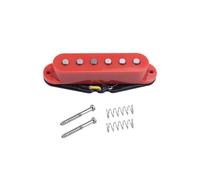 DIAO79NI Juego de pastillas de bobina única de cerámica de alto rendimiento de 48 mm para guitarra eléctrica estilo Strat (rojo)