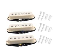 DIAO79NI N50/M50/B52mm Alnico - Juego de 5 pastillas de una sola bobina para guitarra, mástil y puente (beige)
