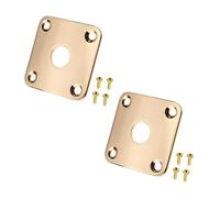 DIAO79NI Pro - Placa cuadrada curvada de plástico compatible con guitarra USA Les Paul Epiphone Les Paul, dorada, juego de 2