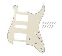 DIAO79NI Pro - Placa de golpeador HSH Strat de 11 agujeros para guitarra eléctrica Fender American/Mexican Standard Stratocaster de estilo moderno, crema vintage, 3 capas.