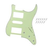 DIAO79NI Pro - Placa de golpeador HSH Strat de 11 agujeros para guitarra eléctrica Fender American/Mexican Standard Stratocaster de estilo moderno, verde menta, 3 capas.