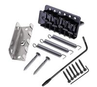 DIAO79NI Puente de trémolo vintage de 6 tornillos de 52,5 mm para guitarras eléctricas Fender Squier Strat Stratocaster (negro)