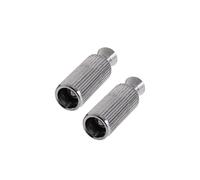 DIAO79NI Tornillos y anclajes de puente de trémolo de doble bloqueo, piezas de repuesto de aleación de hierro resistente para Floyd Rose, paquete de 2 (cromo)