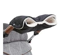DIAOPROTECT Guantes de Silla de Paseo, Manoplas Impermeables a Prueba de Viento, Extra Grueso Cálido para Invierno, Cochecito de Bebé, para Todos los Cochecitos (Negro)
