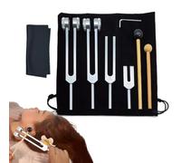 Diapason 128 - Ajuste de aleación de aluminio para terapéutico | Diapason 128Hz terapéutico con una pequeña llave | Hzinstrumentos de ajuste de 128 Hz para la mediación para la meditación y