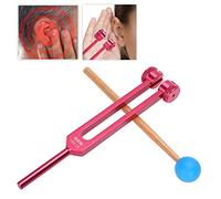 Diapasón de 194,18 Hz con martillo de silicona y paño de limpieza utilizado en audiología médica ent