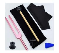 Diapasón de aleación de aluminio, conjunto de colores de 432hz, diapasones de sonido, instrumentos musicales de percusión para RelajacióN(Pink 432hz)