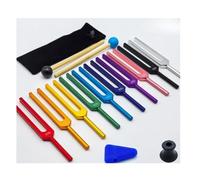 Diapasón de aleación de aluminio, conjunto de colores de 432hz, diapasones de sonido, instrumentos musicales de percusión para RelajacióN(432hz SET)