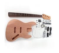 Diapasón De Arce/palo De Rosa Sin Terminar, Cuerpo De Caoba, 20 Trastes, Kit De Guitarra Eléctrica DIY kit de guitarra electrica sin terminar (Color : Rosewood)