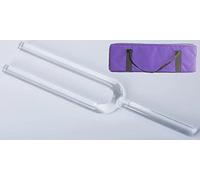 Diapasón de cristal de cuarzo chakra de 20 mm de diámetro, diapasón con estuche de transporte y percutor, instrumento musical curativo for curar el equilibrio de la energía sutil(C NOTE,440Hz)