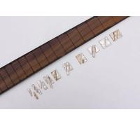 Diapasón de guitarra eléctrica con incrustaciones de Man & Wolf para diapasón de guitarra de 22 trastes, fijaciones de incrustaciones de guitarra