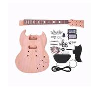 Diapasón De Madera De Laurel Con Cuerpo De Caoba Sin Terminar Para Kit De Guitarra Eléctrica SG Con Dos Pastillas