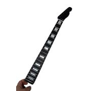 Diapasón de palisandro con pintura brillante, 22 trastes, cuello Guiar eléctrico, perla esmaltada negra a la moda, duradero for bricolaje