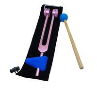 Diapasón Diapasón de aleación de aluminio con martillos for dispositivo sintonizador de instrumentos for aliviar el estrés(Rose Gold)