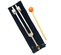 Diapason Diapasón de yoga de 111/112,45 Hz, reparación, meditación, sanación, cuidado de la salud nerviosa, terapia de sonido, alivio del estrés(Silver 112.45Hz)