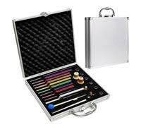 Diapason,Diapasones Terapeuticos Chakras,Set de 10 con (174 Hz,285 Hz,396 Hz,417 Hz,432 Hz,528 Hz,639 Hz,741 Hz,852 Hz, and 963 Hz), ideal para terapia, para terapia de chakras, terapia de sonido