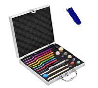 Diapason,Diapasones Terapeuticos Chakras,Set de 10 con (174 Hz,285 Hz,396 Hz,417 Hz,432 Hz,528 Hz,639 Hz,741 Hz,852 Hz, and 963 Hz), ideal para terapia, para terapia de chakras, terapia de sonido