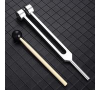 Diapasón Sintonizador de 64 HZ con Juego de mazo for Reparar el Sistema nervioso Pruebas Diapasón Cuidado de la Salud (Size : Silver)