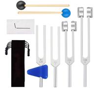 Diapasones Sanadores - Para Terapia de Sonido Reutilizable - Instrumentos De Metal Con Bolsa De Almacenamiento Portátiles Para Accesorios De Meditación Educación Musical