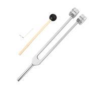 Diapasones Terapeuticos Dispositivo sintonizador de instrumentos diapasón acero inoxidable con cuerpo 64 Hz(Silver)