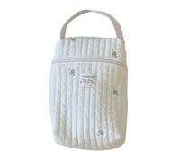 Diaper Bag Organizer - Travel Storage Pouch Set - Soft Cotton Cloth Carry System | Lightweight Zipper Nursery Essentials Packing Case Outdoor Travel Infant Care Supply Holder Compact Portable Fa