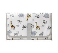 Diaper Change Pad, Changing Mat, Foldable Wipes Pocket Portable Compact Lightweight Comfort Padding Soft Cloth Easy Clean, Changing Pad for Kids Stroller Home Outdoor Car, 13.78x7.87x0.39Inches