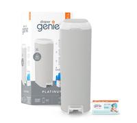 Diaper Genie - Cubo de basura con pañales (1 recarga Easy Roll 18 bolsas) EU, Gris Pierre