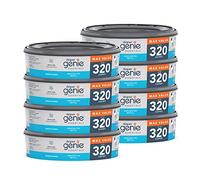 Diaper Genie Essentials - Paquete de 8 recambios redondos | Capacidad para hasta 2560 pañales para recién nacidos | Cuenta con película continua sin perfume | Compatible con cubos Diaper Genie