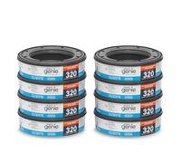 Diaper Genie Essentials - Paquete de 8 recambios redondos | Capacidad para hasta 2560 pañales para recién nacidos | Cuenta con película continua sin perfume | Compatible con cubos Diaper Genie