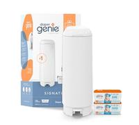 Diaper Genie Juego de regalo de la firma | Incluye recambio Easy Roll con 48 bolsas | Capacidad para hasta 2256 pañales para recién nacidos