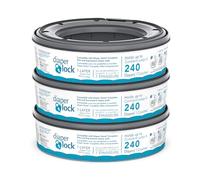 Diaper Lock Recambios para cubos de pañales Genie | 240 unidades (paquete de 3) | Compatible con Diaper Genie Complete, Expressions y Elite Pails