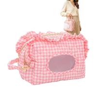 Diaper Wipe Clutch | Quilted Plaid Ruffle Bag | Built-in Wipe Dispenser