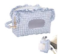 Diaper Wipe Clutch | Quilted Plaid Ruffle Bag | Built-in Wipe Dispenser